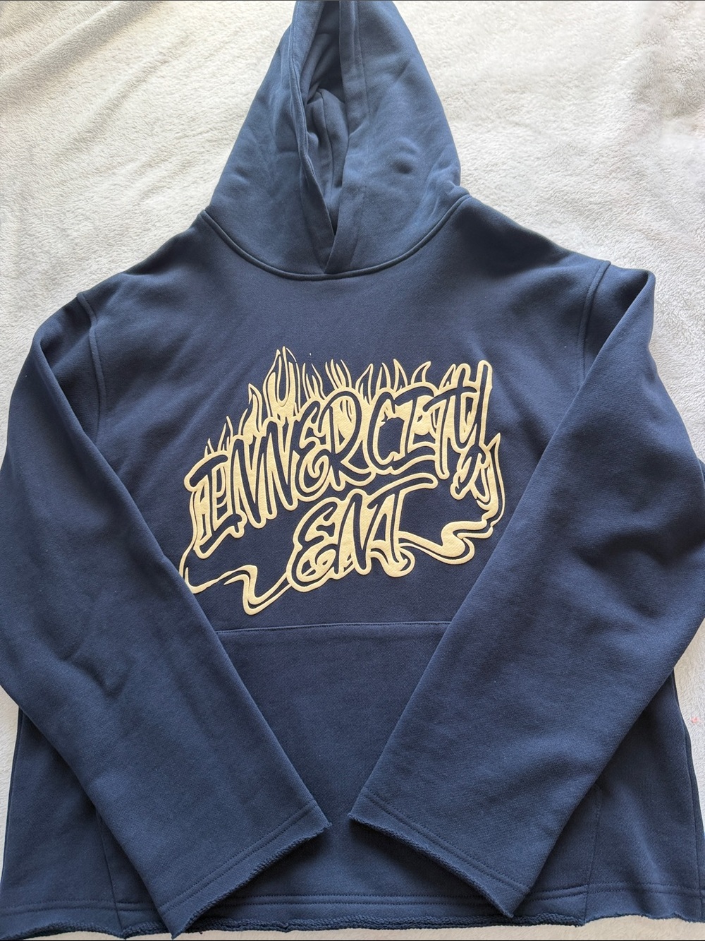 Navy Logo Hoodie Jacket - Unbranded
